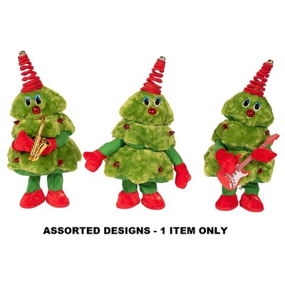 Musical Dancing Repeating Voice Christmas Tree Toy 40cm Pk 1