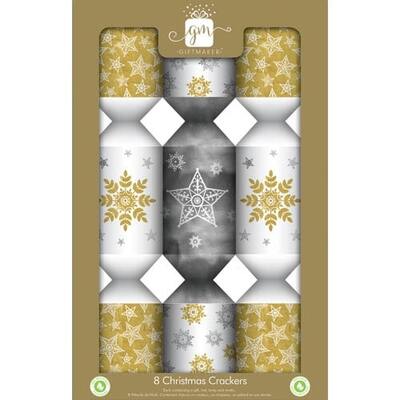 Silver Gold White Celebration Christmas Bon Bons 13in Pk 8